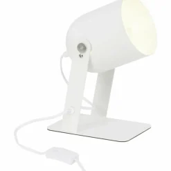 Luminaires Brilliant Lampe à poser Brilliant Yan Blanc, 1 lumière* Lampes À Poser