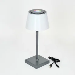 hofstein Lampe à poser Burzaco LED Anthracite, 1 lumière, Changeur de couleurs