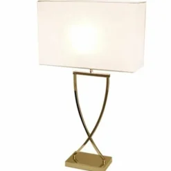 Lampes En Tissu-By Rydéns Lampe à poser By Rydens Omega Laiton, 1 lumière