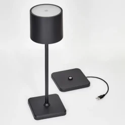 hofstein Lampe à poser Cajas LED Noir, 1 lumière