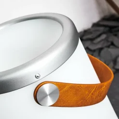 hofstein Lampe à poser Chilar LED Brun, Blanc, 1 lumière, Télécommandes, Changeur de couleurs