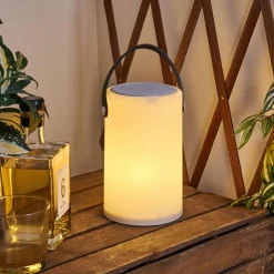 hofstein Lampe à poser Chilar LED Noir, Blanc, 1 lumière, Télécommandes, Changeur de couleurs