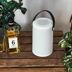 hofstein Lampe à poser Chilar LED Noir, Blanc, 1 lumière, Télécommandes, Changeur de couleurs