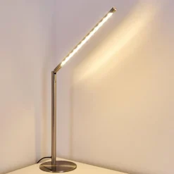 hofstein Lampe à poser Deje LED Nickel mat, 1 lumière