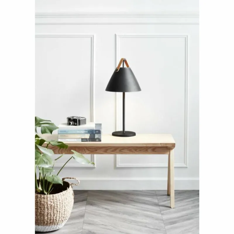 Luminaires Scandinaves-Design For The People by Nordlux Lampe à poser STRAP Noir, 1 lumière
