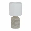Lampes En Tissu-Luminaires Eglo Lampe à poser Eglo BELLARIVA Gris, 1 lumière
