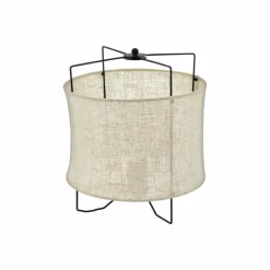 Lampes En Tissu-Luminaires Eglo Lampe à poser EGLO BRIDEKIRK Noir, 1 lumière