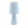 Lampes En Tissu-Luminaires Eglo Lampe à poser Eglo CARPARA Bleu, 2 lumières