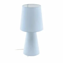 Lampes En Tissu-Luminaires Eglo Lampe à poser Eglo CARPARA Bleu, 2 lumières