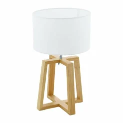 Lampes En Tissu-Luminaires Eglo Lampe à poser Eglo CHIETINO Chrome, 1 lumière