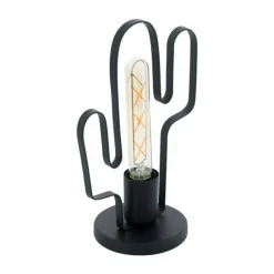 Lampes Vintages & Rétros-Luminaires Eglo Lampe à poser Eglo COLDFIELD Noir, 1 lumière