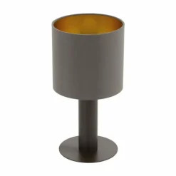 Lampes En Tissu-Luminaires Eglo Lampe à poser Eglo CONCESSA Brun, 1 lumière