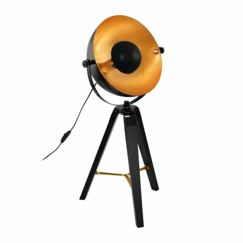 Lampes Dorées-Luminaires Eglo Lampe à poser Eglo COVALEDA Or, Laiton, Noir, 1 lumière