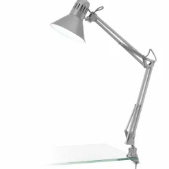 Lampes Industrielles-Luminaires Eglo Lampe à poser Eglo FIRMO Argenté