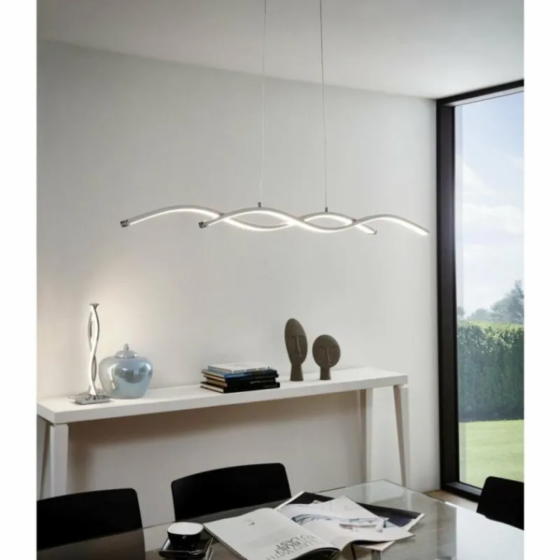 Luminaires Eglo Lampe à poser Eglo LASANA 2 LED Chrome, 2 lumières* Éclairage Led