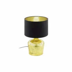 Lampes En Tissu-Luminaires Eglo Lampe à poser Eglo MANALBA Or, 1 lumière