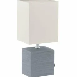 Lampes En Tissu-Luminaires Eglo Lampe à poser Eglo MATARO Gris