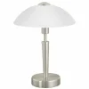 Luminaires Eglo Lampe à poser Eglo SOLO 1 Nickel mat
