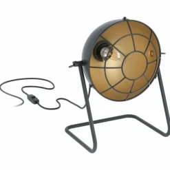 Lampes Dorées-Luminaires Eglo Lampe à poser EGLO TREBURLEY Or, Noir, 1 lumière