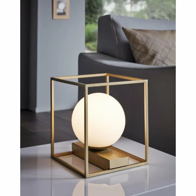 Luminaires Eglo Lampe à poser Eglo VALLASPRA Champagne, 1 lumière