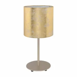 Lampes En Tissu-Luminaires Eglo Lampe à poser Eglo VISERBELLA Crème, 1 lumière