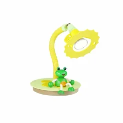 Lampes En Bois-Luminaires Elobra Lampe à poser Elobra FROSCH Jaune, Vert, 1 lumière