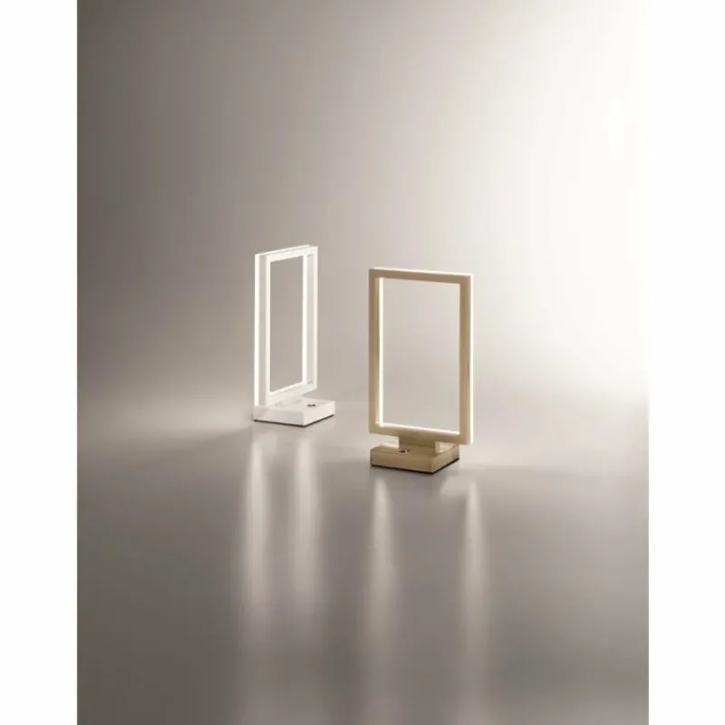 Luminaires Fabas Luce Lampe à poser Fabas Luce Bard LED Blanc, 1 lumière* Éclairage Led