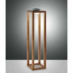 Lampes En Bois-Luminaires Fabas Luce Lampe à poser Fabas Luce Blend LED Bois foncé, 1 lumière