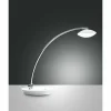 Luminaires Fabas Luce Lampe à poser Fabas Luce Hale LED Chrome, Blanc, 1 lumière* Éclairage Led