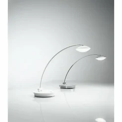 Luminaires Fabas Luce Lampe à poser Fabas Luce Hale LED Chrome, Blanc, 1 lumière* Éclairage Led