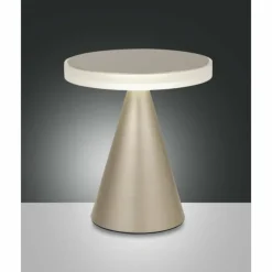 Lampes Dorées-Luminaires Fabas Luce Lampe à poser Fabas Luce Neutra LED Or, 1 lumière