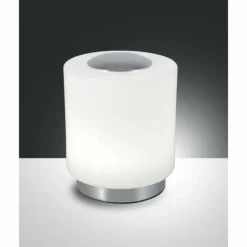 Luminaires Fabas Luce Lampe à poser Fabas Luce Simi LED Chrome, 1 lumière