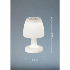 FHL easy Lampe à poser Barletta LED Blanc, 1 lumière, Changeur de couleurs