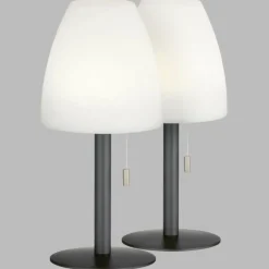 FHL easy Lampe à poser Fiumara LED Noir, 1 lumière, Télécommandes, Changeur de couleurs