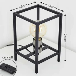 Lampes Vintages & Rétros-hofstein Lampe à poser Flambeau Noir, 1 lumière