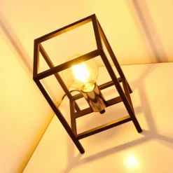 Lampes Vintages & Rétros-hofstein Lampe à poser Flambeau Noir, 1 lumière