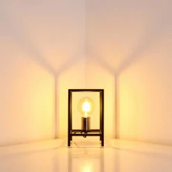 Lampes Vintages & Rétros-hofstein Lampe à poser Flambeau Noir, 1 lumière