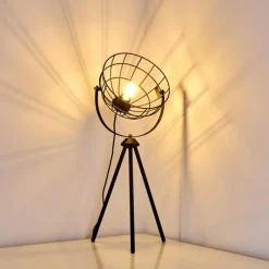 Lampes Vintages & Rétros-hofstein Lampe à poser Flambeau Noir, 1 lumière