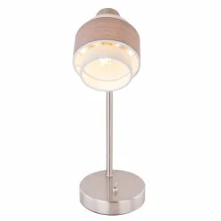 Luminaires Globo Lighting Lampe à poser Globo ASHGAAN Nickel mat, 1 lumière* Lampes À Poser