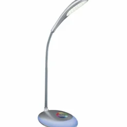 Luminaires Globo Lighting Lampe à poser Globo MINEA LED Argenté, 1 lumière, Changeur de couleurs* Éclairage Led