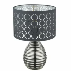 Luminaires Scandinaves-Luminaires Globo Lighting Lampe à poser Globo MIRAUEA Chrome, 1 lumière