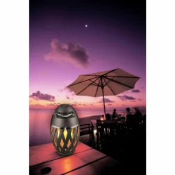 Luminaires Orientaux-Luminaires Globo Lighting Lampe à poser Globo Stream LED Anthracite, 1 lumière