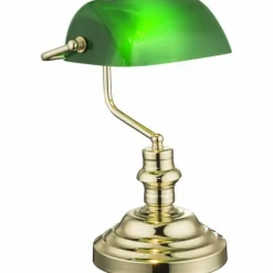 Luminaires Rustiques-Luminaires Globo Lighting Lampe à poser Globo Vert, 1 lumière