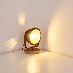 Lampes Industrielles-hofstein Lampe à poser Glostrup Brun, Rouille, 1 lumière