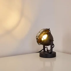 hofstein Lampe à poser Glostrup Noir, 1 lumière