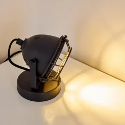 hofstein Lampe à poser Glostrup Noir, 1 lumière