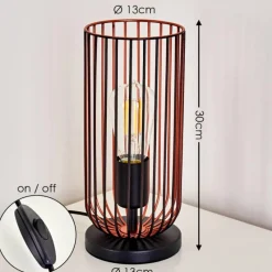 hofstein Lampe à poser Gresso Noir, 1 lumière