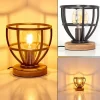 Lampes Industrielles-hofstein Lampe à poser Haervej Bois clair, Noir, 1 lumière