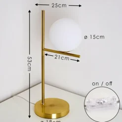 hofstein Lampe à poser Hogatza Laiton, 1 lumière