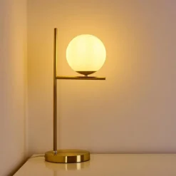 hofstein Lampe à poser Hogatza Laiton, 1 lumière